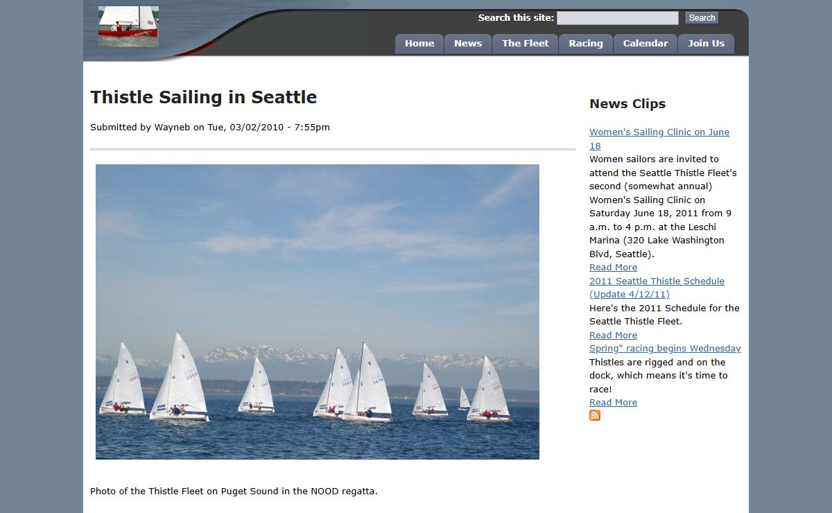 Thistle Sailing in Seattle | Seattle Thistles