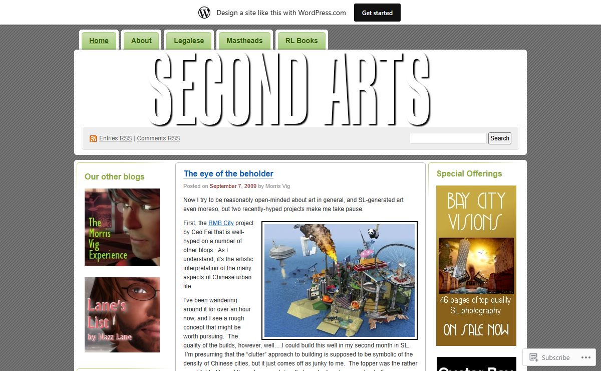 Second Arts | Experiences, art and joy throughout virtual worlds