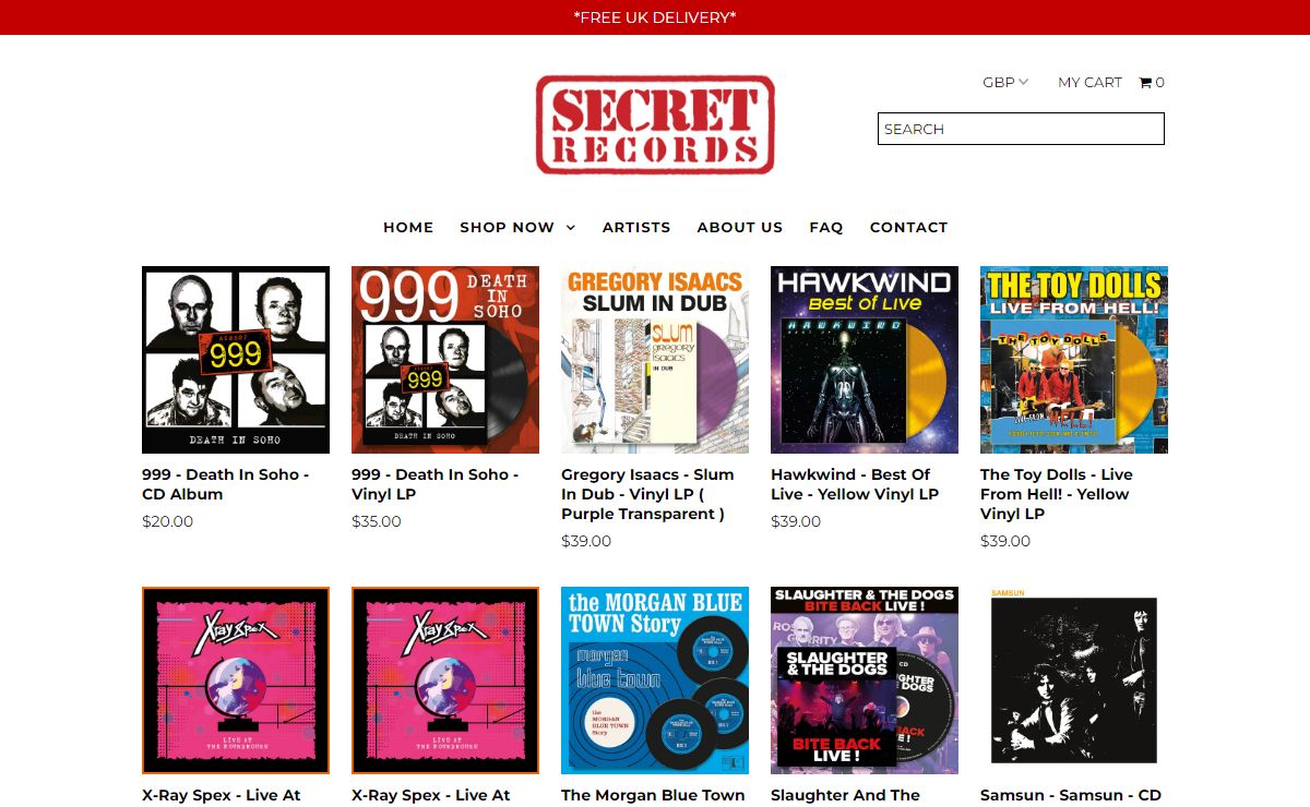 Secret Records – Secret Records Limited