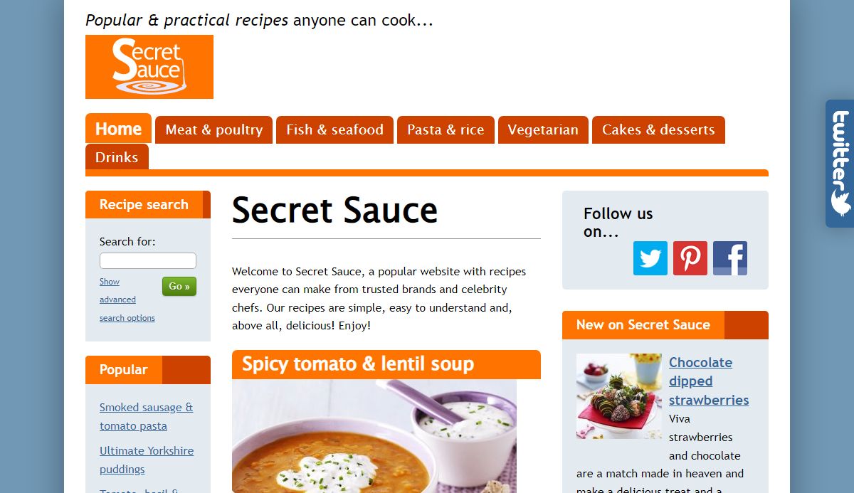 Secret Sauce | Popular & practical recipes anyone can cook