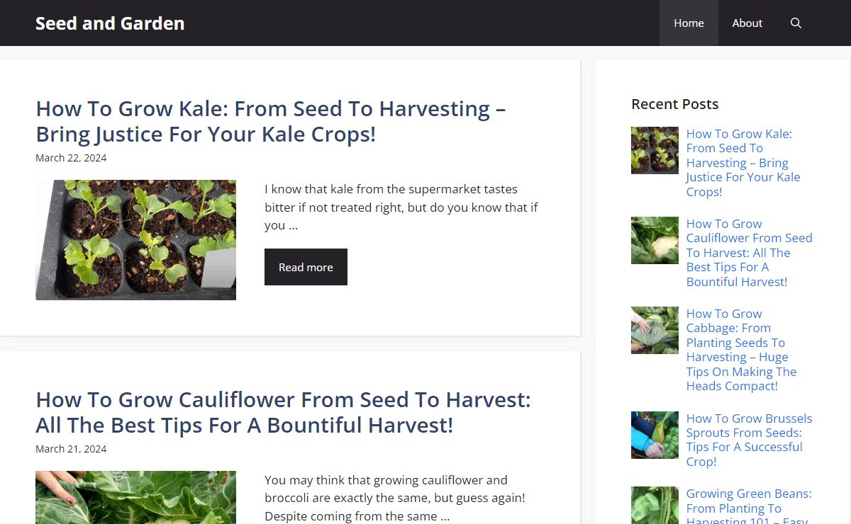 Seed and Garden – Gardening Guide