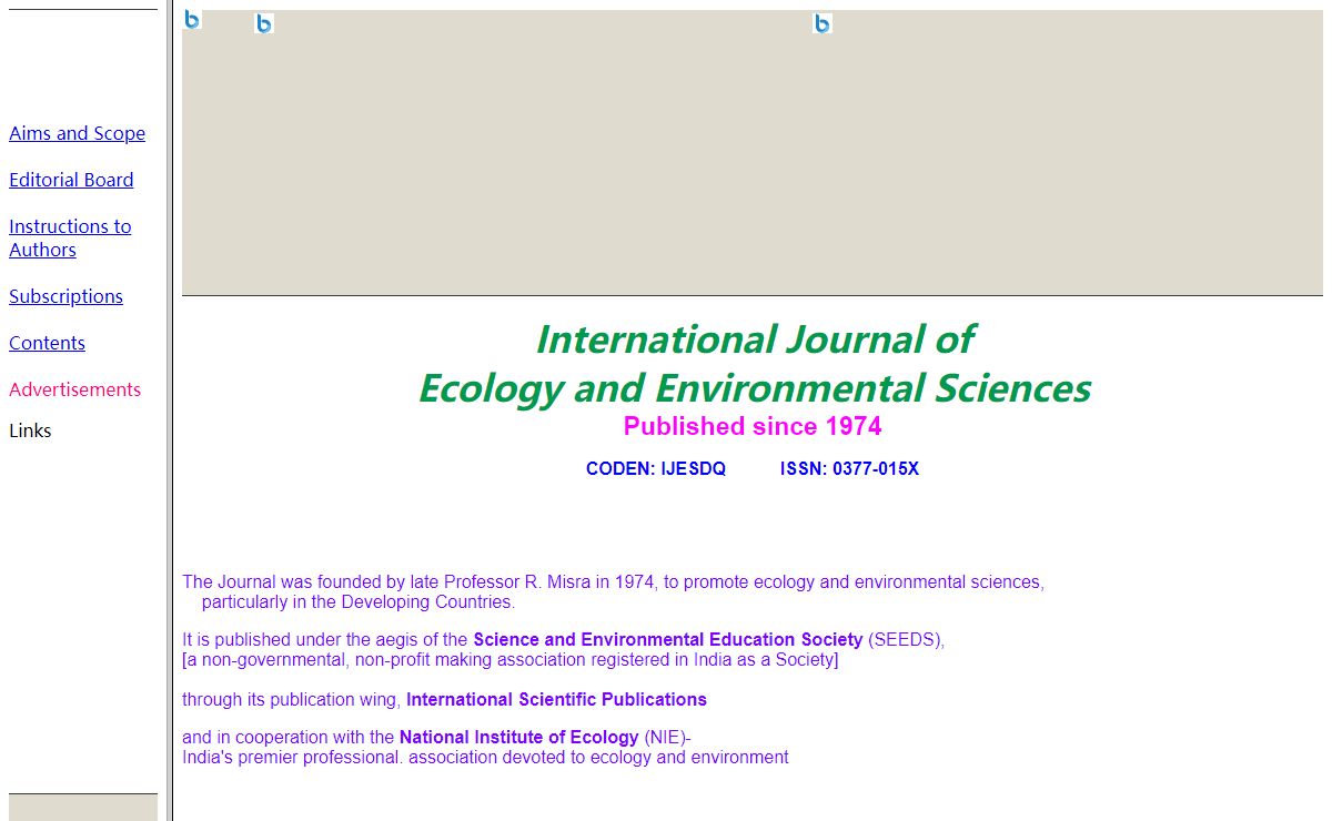 Contents of homepage