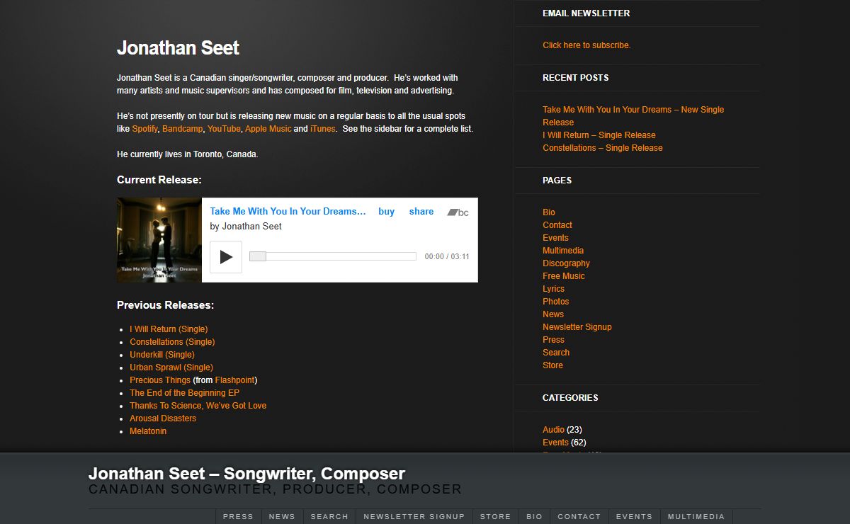 Jonathan Seet | Jonathan Seet - Songwriter, Composer