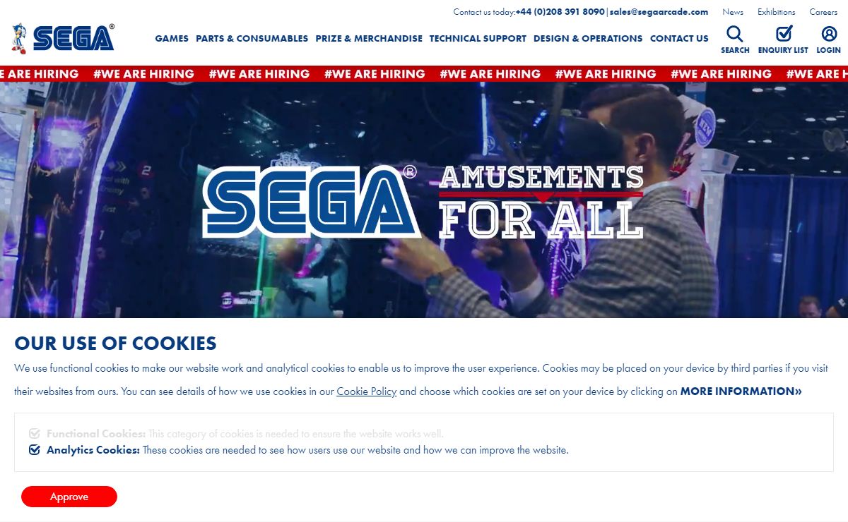 SEGA Amusements International | Buy Games