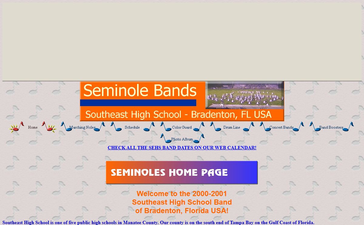 SEHS Band - Bradenton, FL USA - Home Page