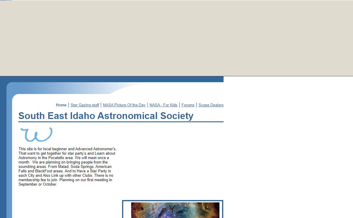 South East Idaho Astronomical Society