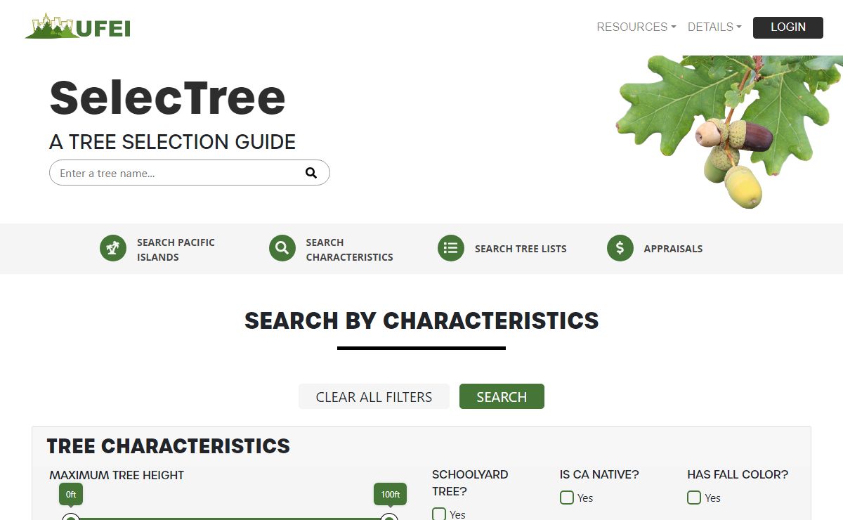 SelecTree: A Tree Selection Guide