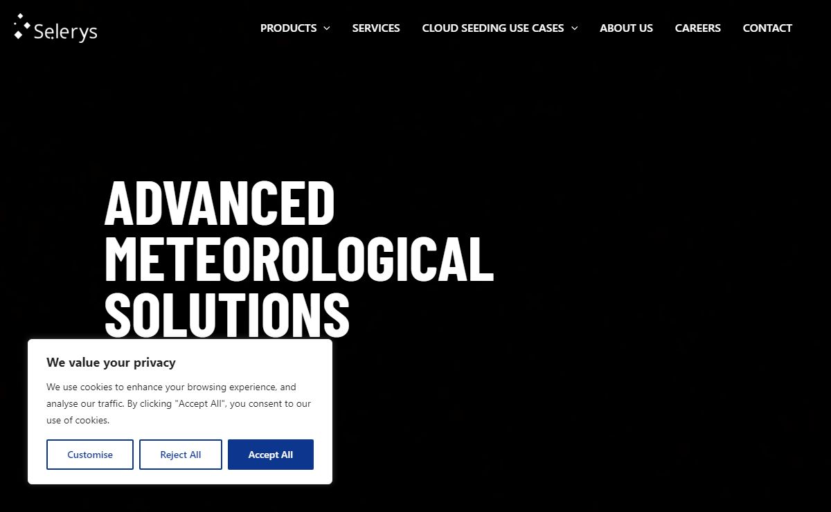 Cloud seeding company - HOME - Selerys