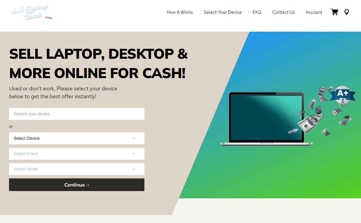 Sell Used or Broken Laptops Online for Cash! - SellLaptopBack