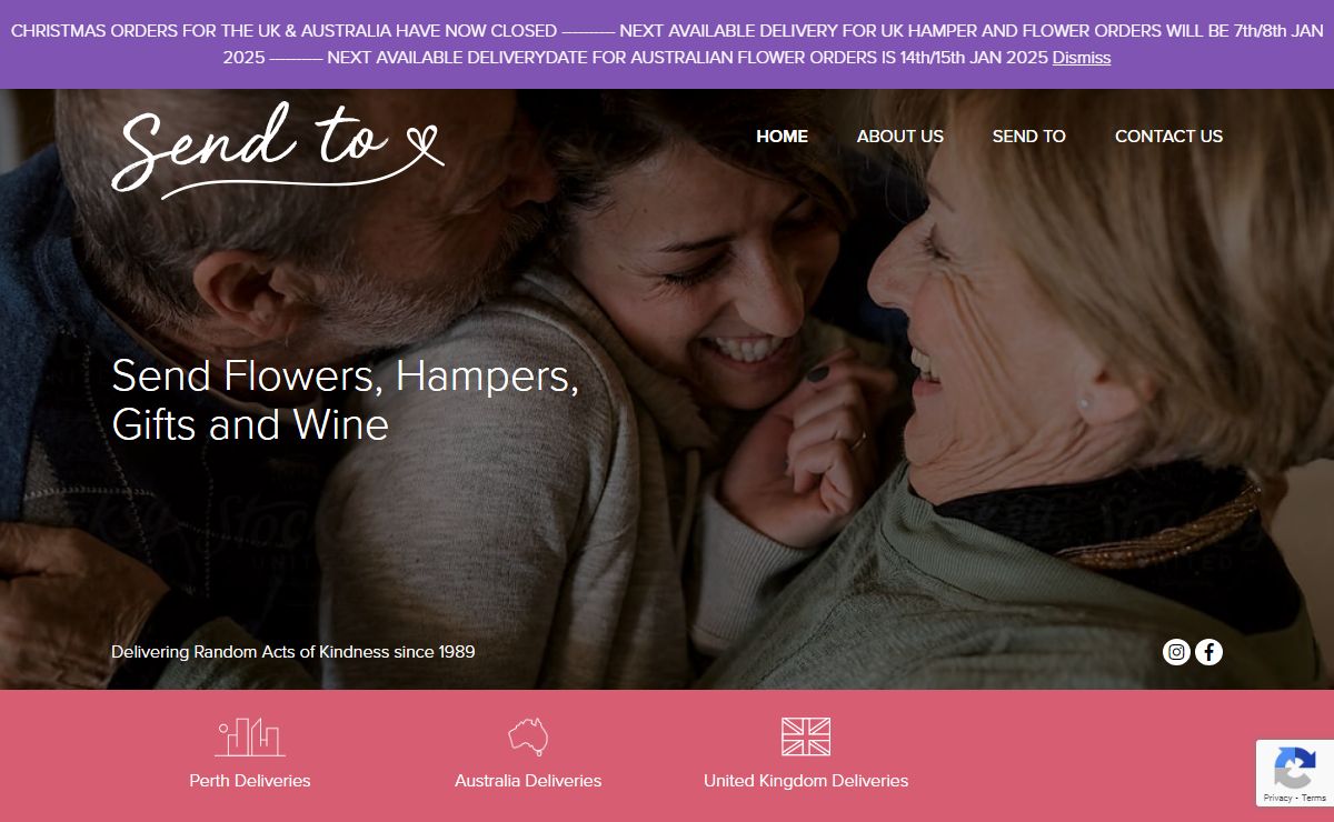 Send To – Send Flowers, Hampers, Gifts and Wine