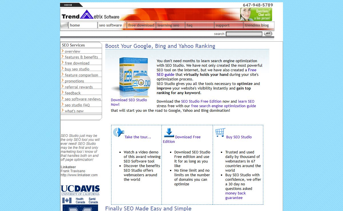 SEO Studio Software for Optimization & Promotion by Trendmx