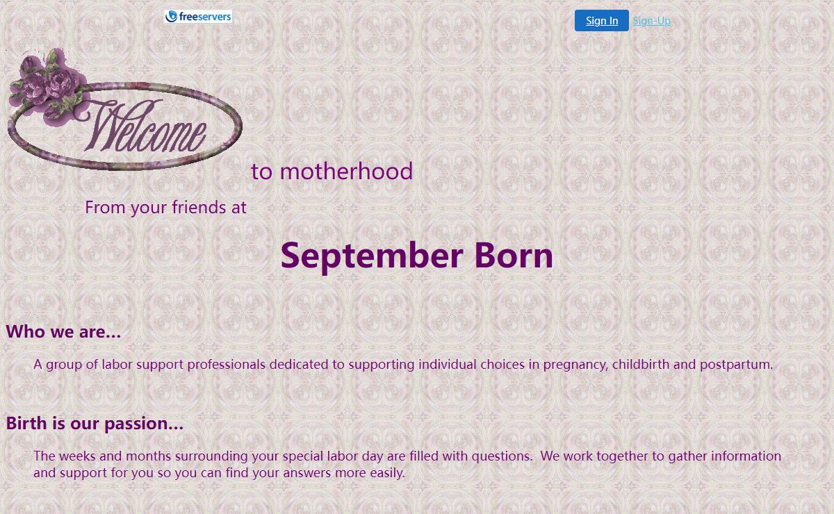 Welcome to motherhood