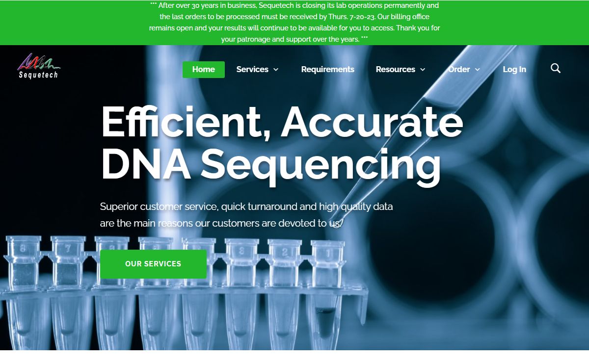 Sequetech Corporation – Efficient, Accurate DNA Sequencing