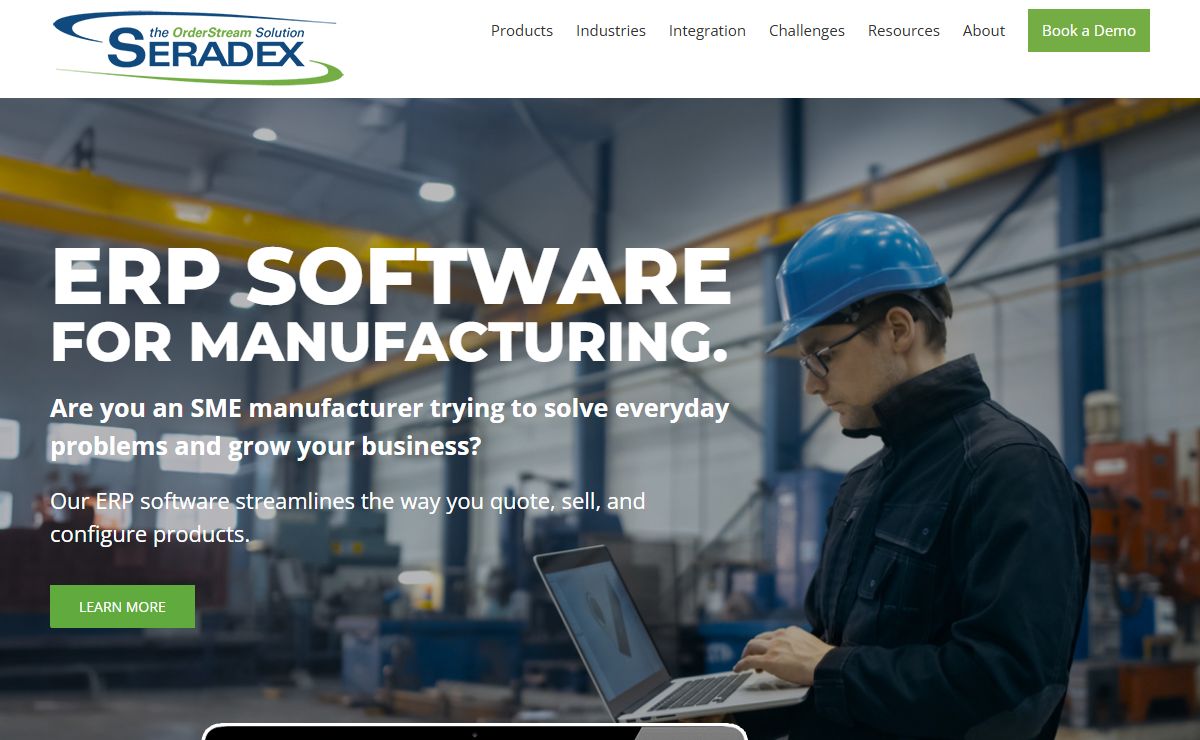 ERP software for manufacturing| Seradex | ERP for SME's