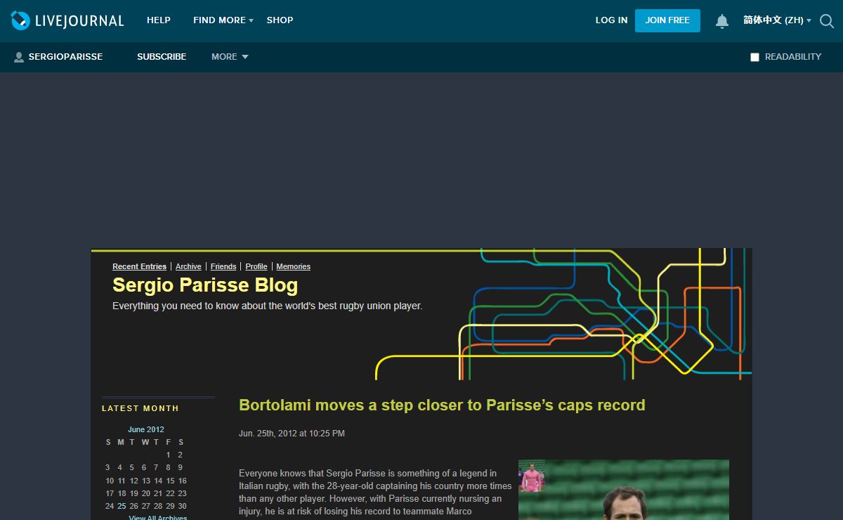 Sergio Parisse Blog — LiveJournal