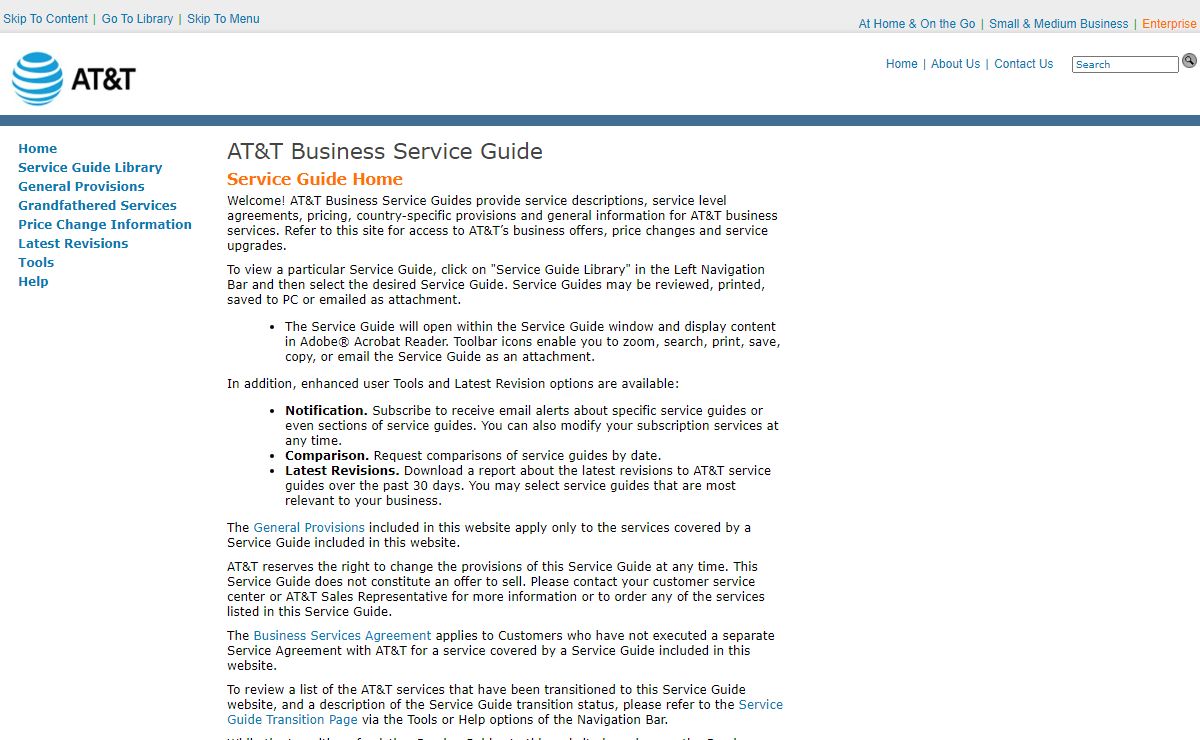 AT&T Business Service Guide
