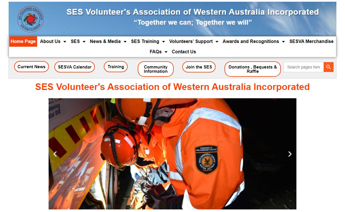 SES Volunteer's Association of Western Australia Incorporated – One Association – Many Values