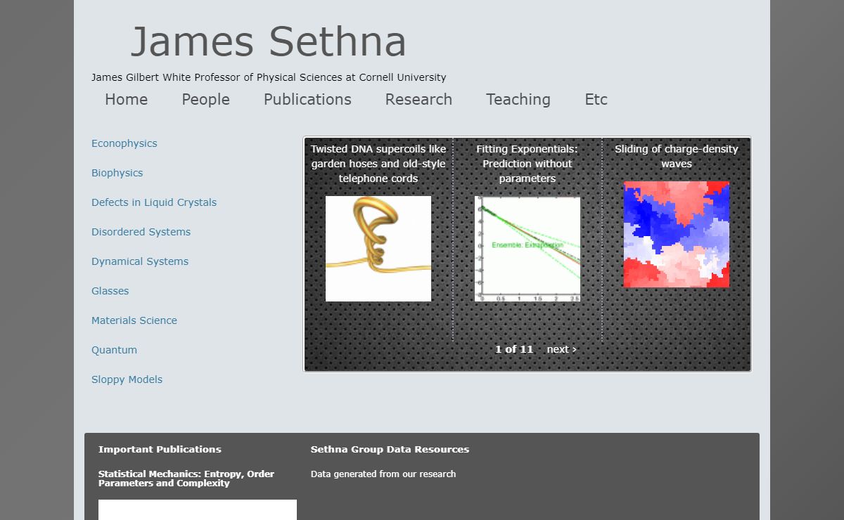 Home | James Sethna