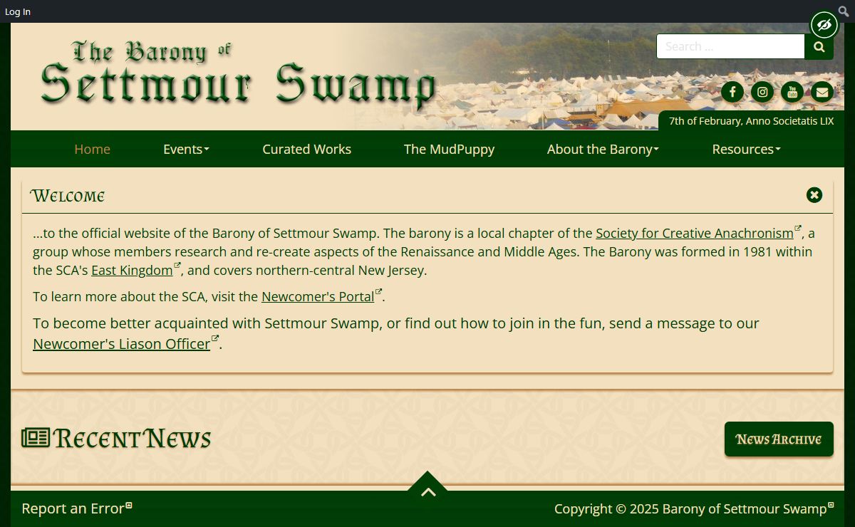 Home - Barony of Settmour Swamp