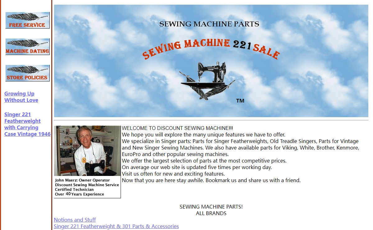 sewing machine 221 sale