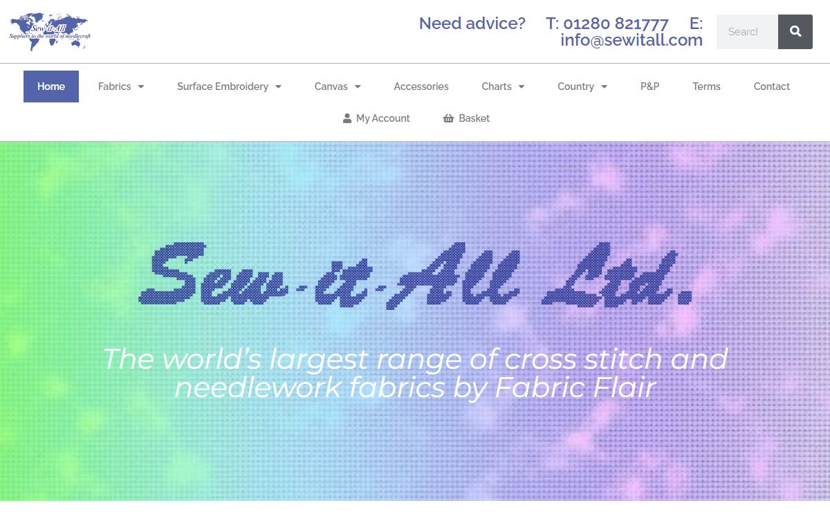 Sew It All - The world’s largest range of Cross Stitch & Needlework Fabrics