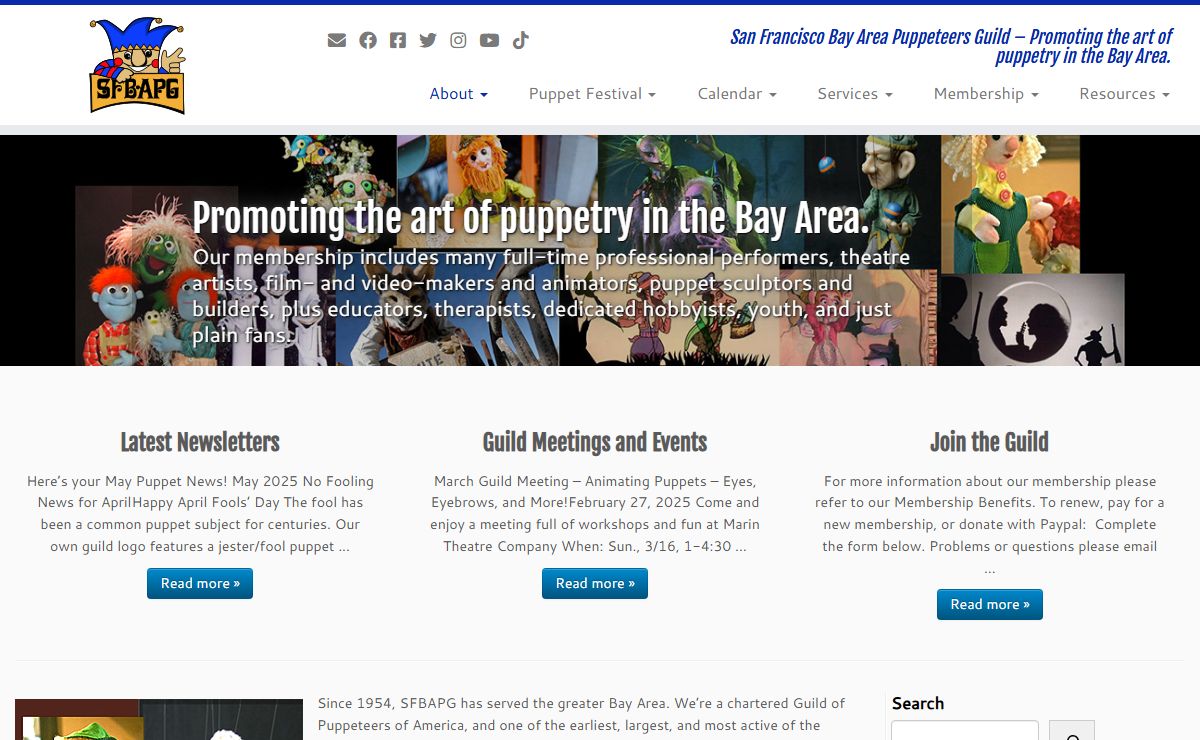 SFBAPG – San Francisco Bay Area Puppeteers Guild – San Francisco Bay Area Puppeteers Guild – Promoting the art of puppetry in the Bay Area.