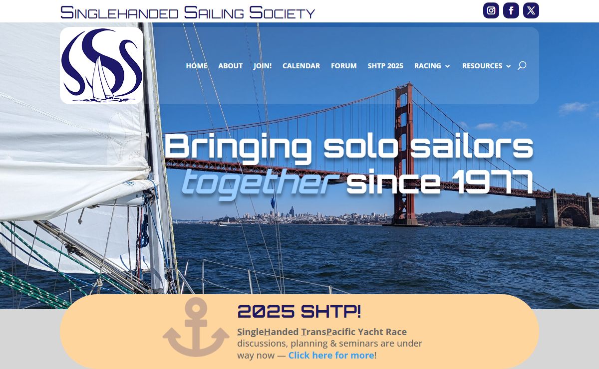 Singledhanded Sailing Society | Bringing solo sailors together since 1977
