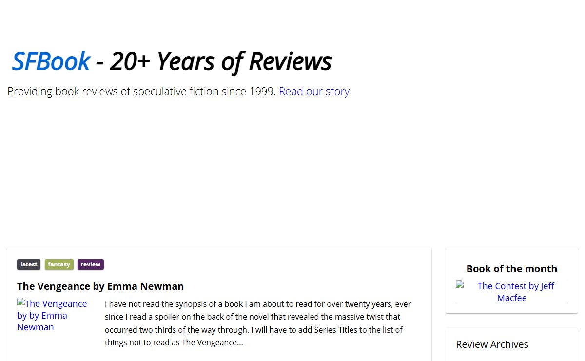 Science Fiction Fantasy Book Reviews