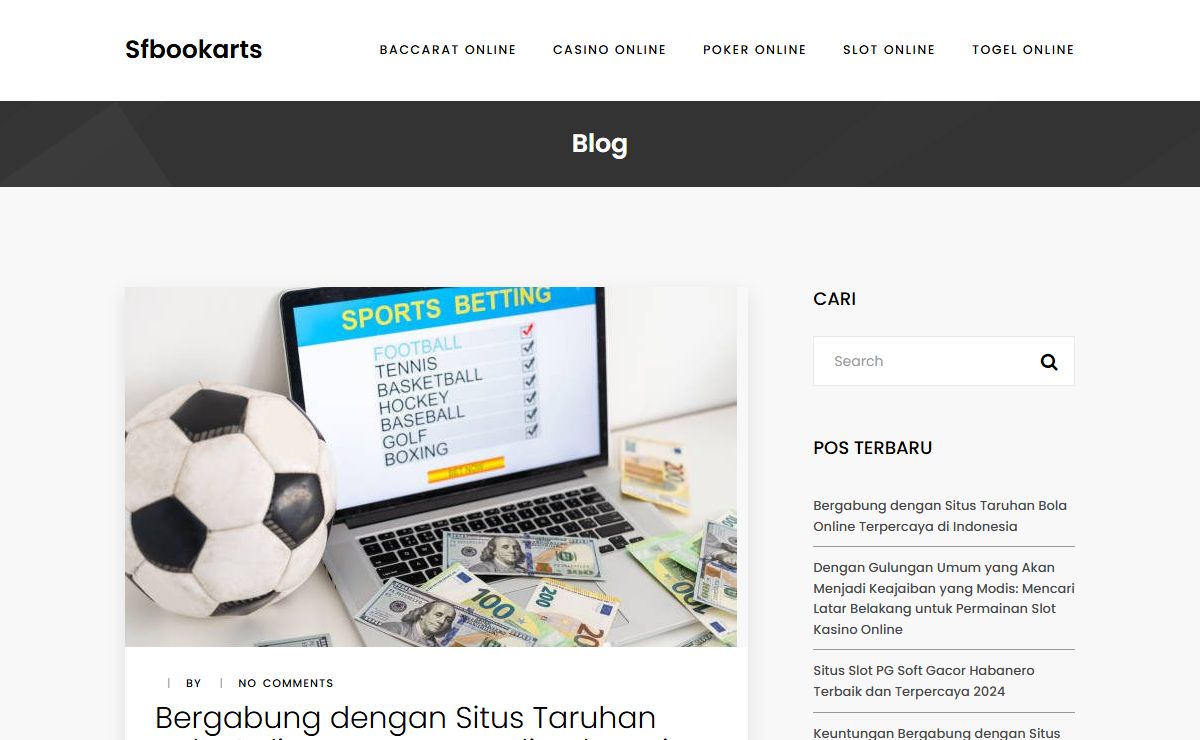 Sfbookarts - Slot Online Gacor dan Terpercaya: Informasi Mendalam tentang Slot yang Menguntungkan