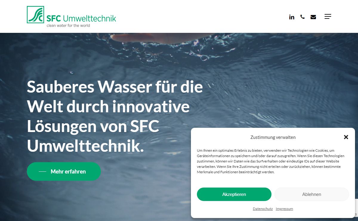 SFC Umwelttechnik - Innovative Umwelttechnologien