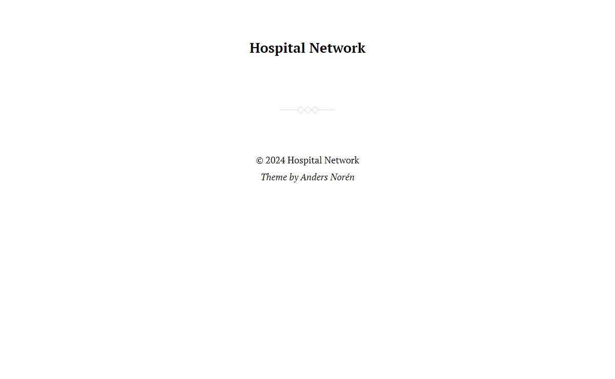 Hospital Network -