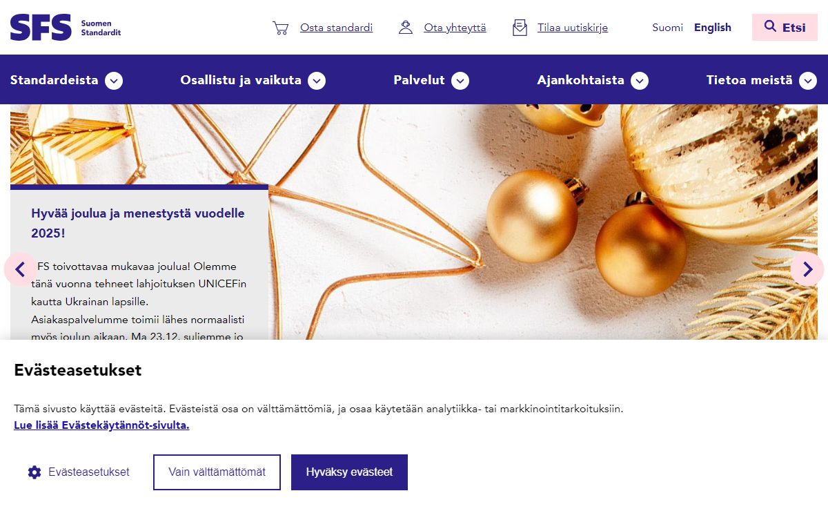 SFS | Varmista yrityksesi mansikkapaikka. Standardoinnilla tietenkin!