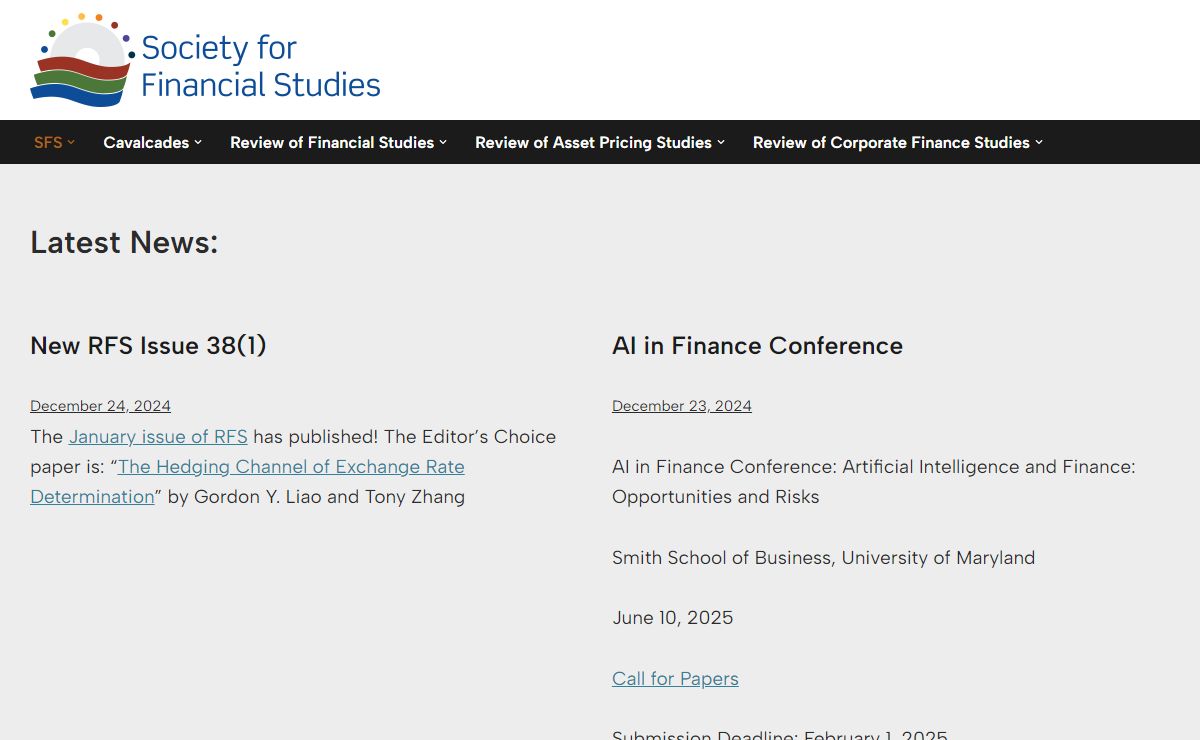 Society for Financial Studies
