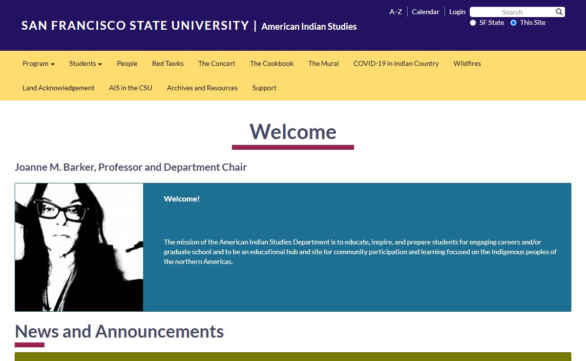 Welcome | American Indian Studies