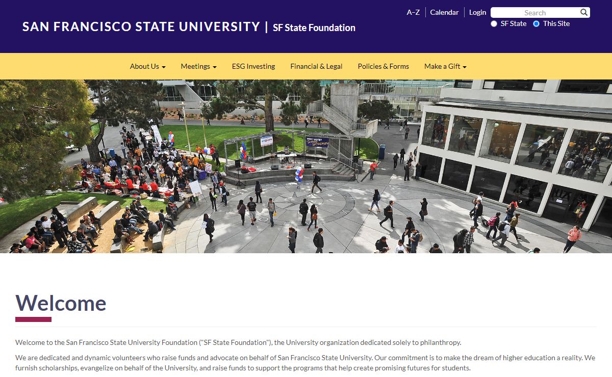 Welcome | SF State Foundation