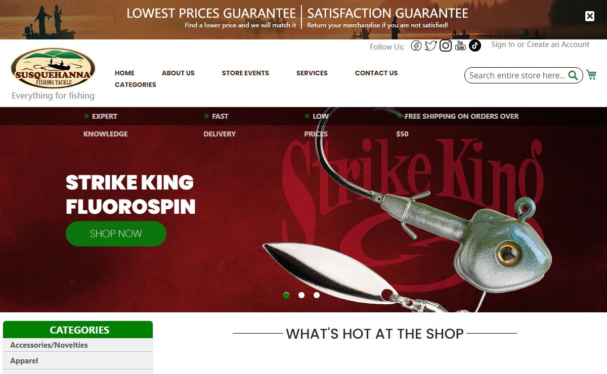 Susquehanna Fishing Tackle - The best place on the planet to get fishing tackle!