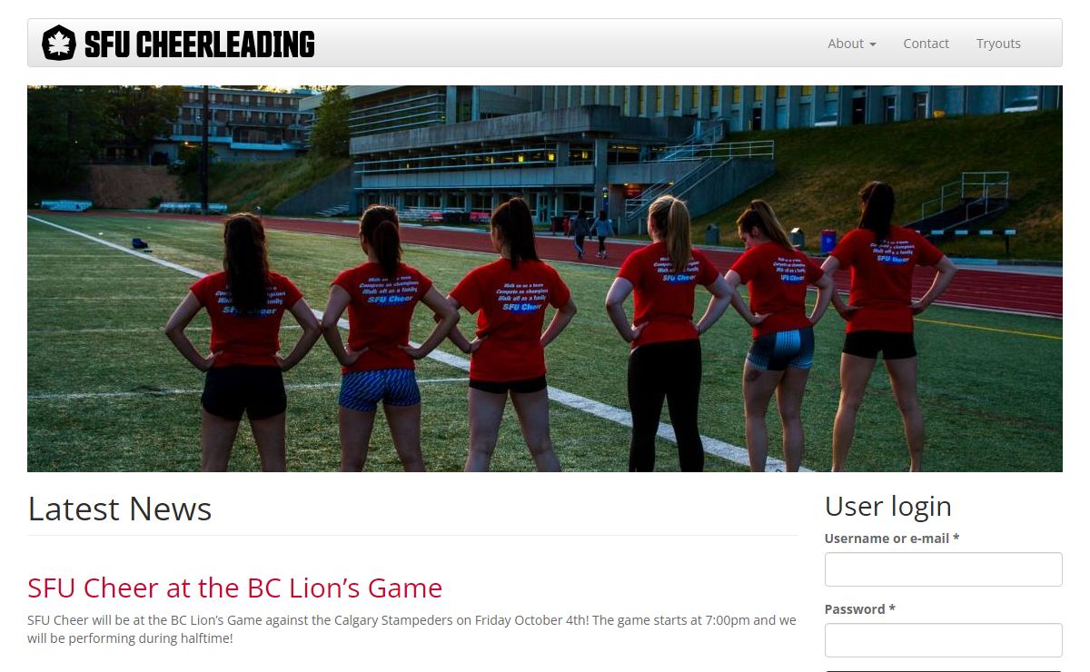 Latest News | SFU Cheerleading