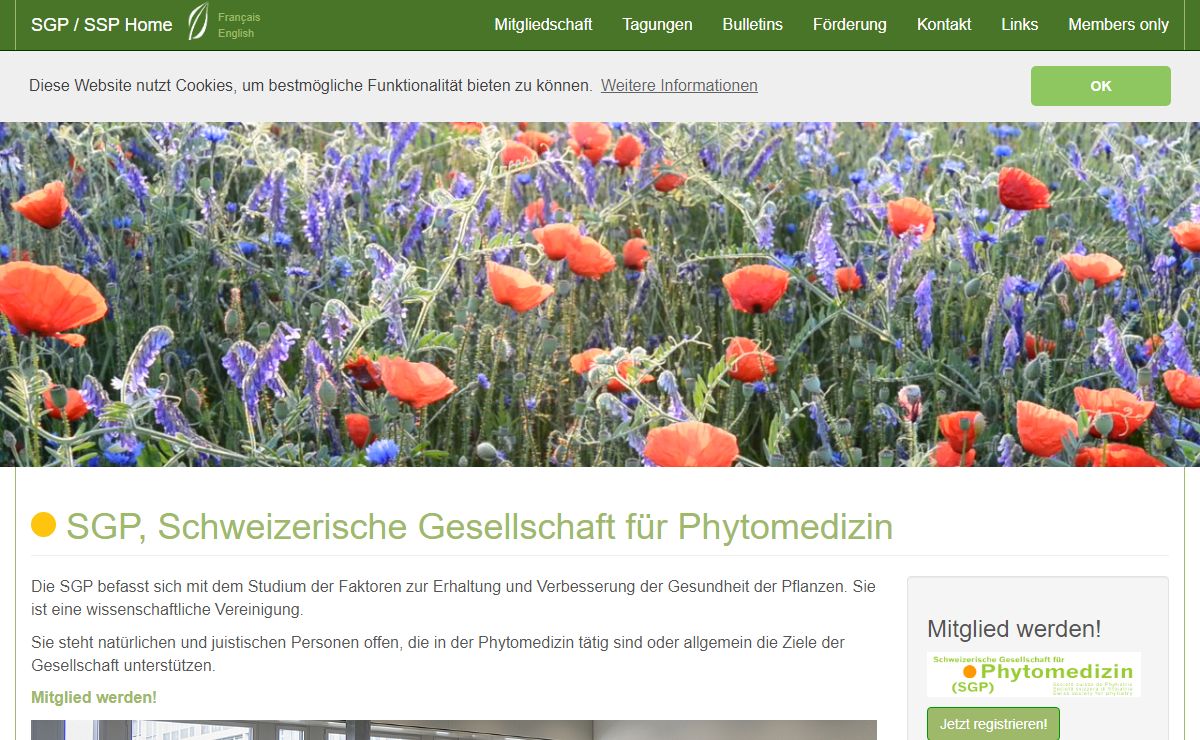 SGP, Schweizerische Gesellschaft für Phytomedizin
