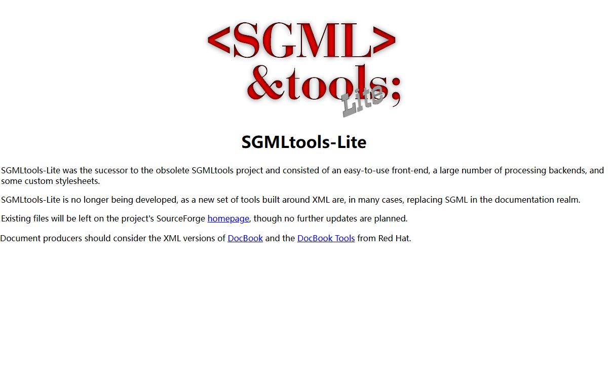 SourceForge: SGML-tools Lite
