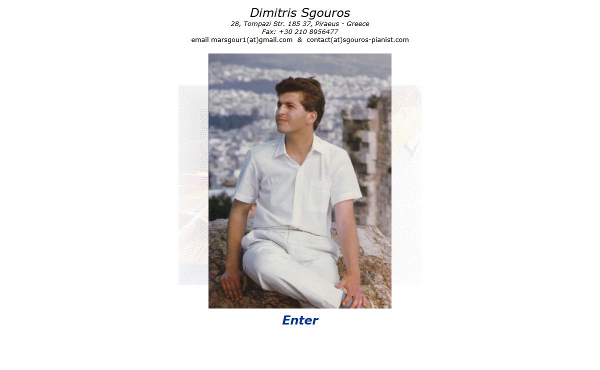 Classical Pianist Dimitris Sgouros Home Page