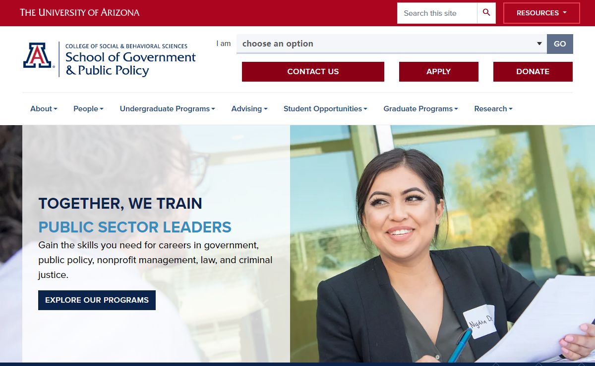 School of Government and Public Policy | University of Arizona