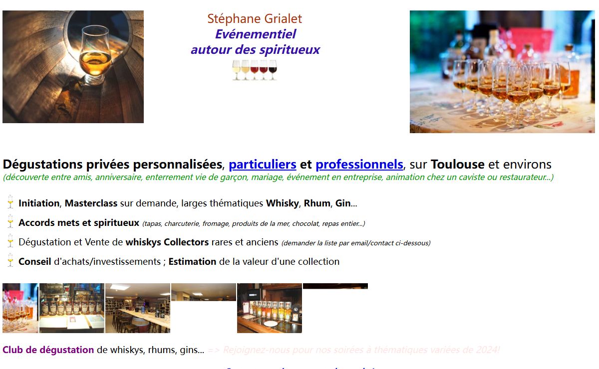 Evénementiel animation dégustation de spiritueux whisky rhum gin Toulouse