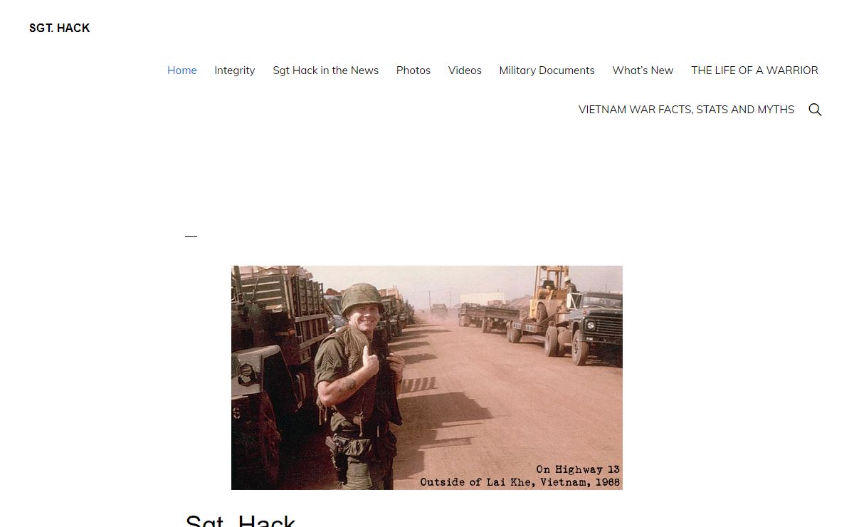 Home Page - Sgt. Hack