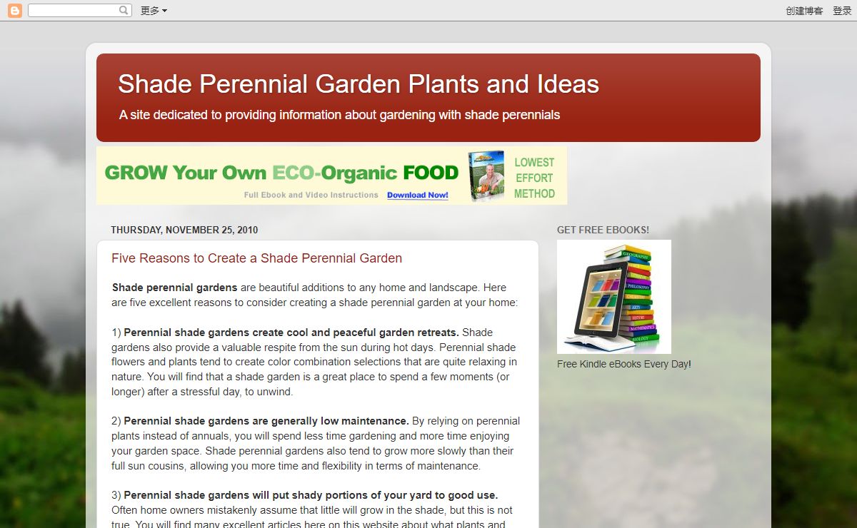 Shade Perennial Garden Plants and Ideas
