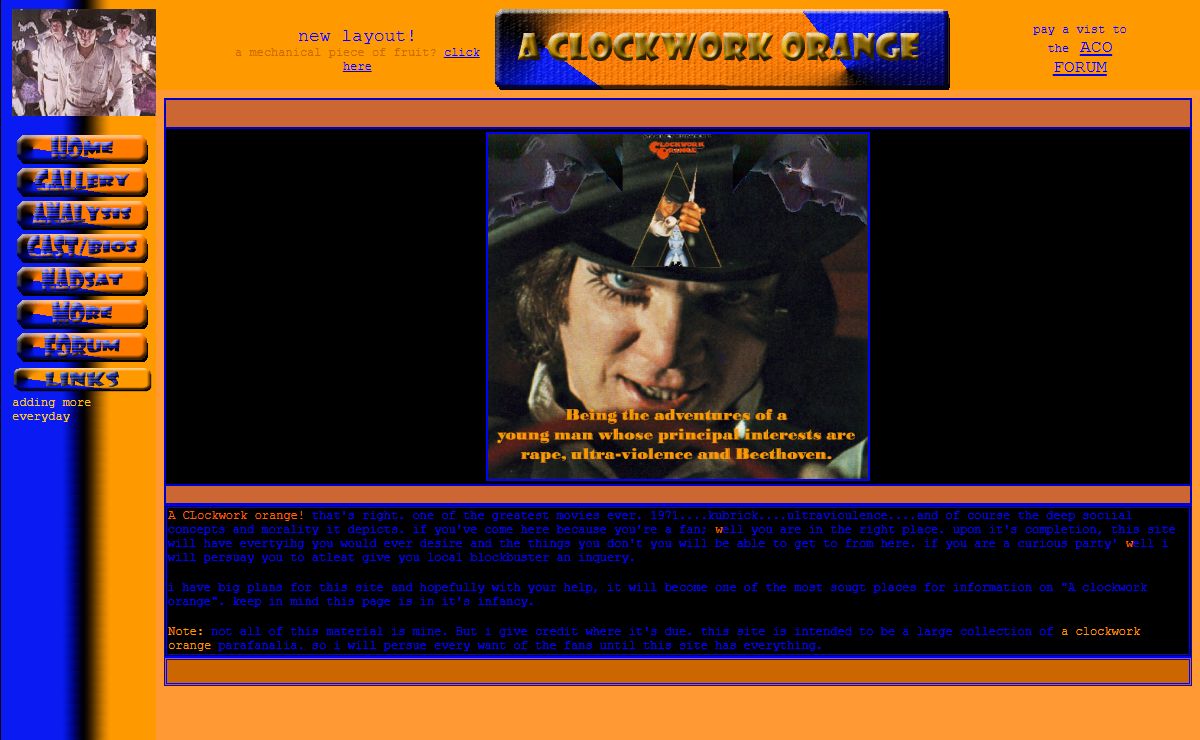 A Clockwork Orange... Megasite!
