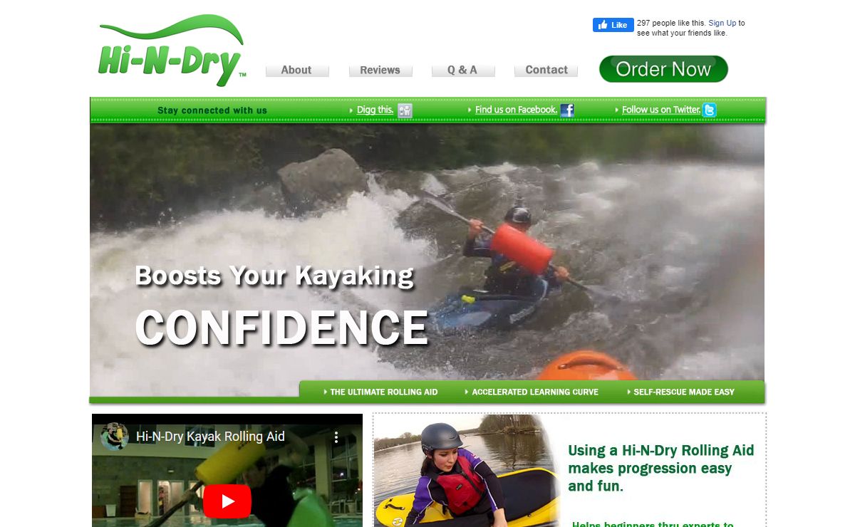 Hi-N-Dry - Kayak Rolling Aid
