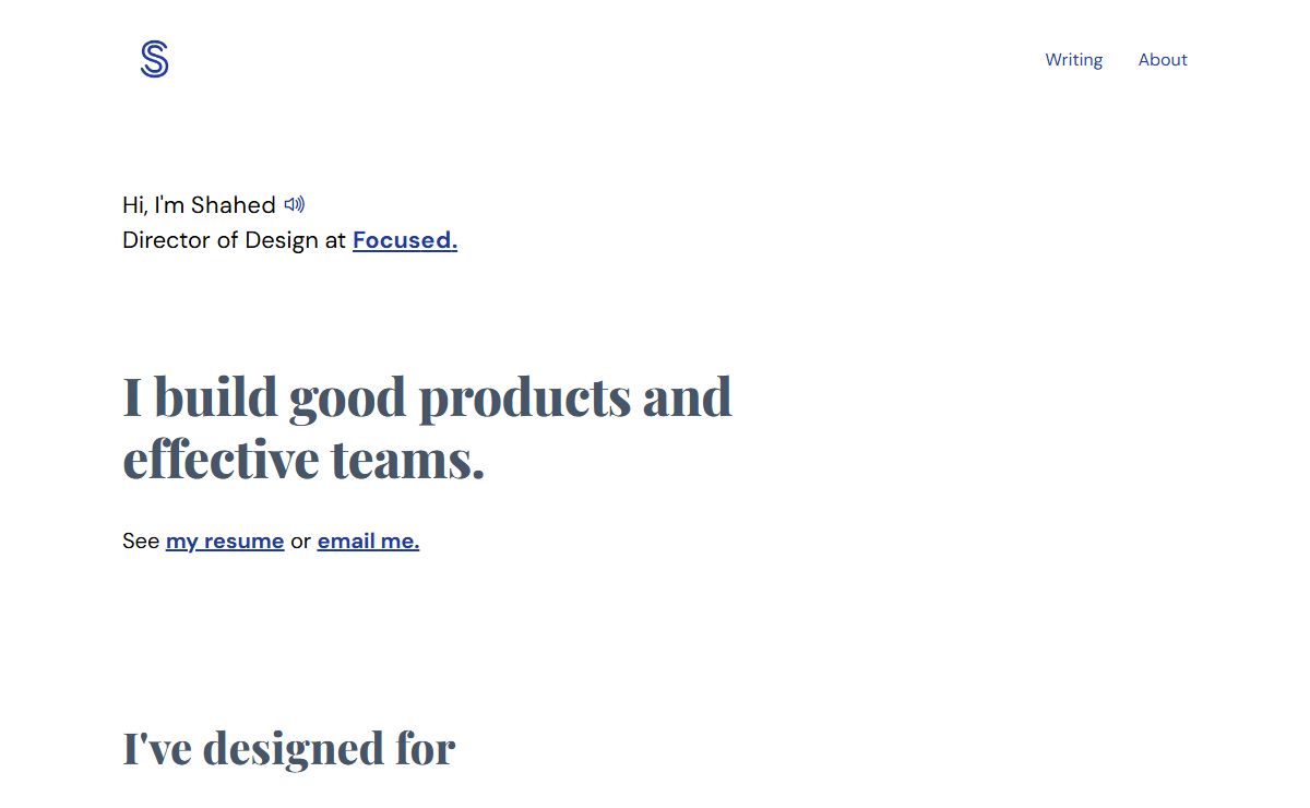 Shahed Syed | Product Designer