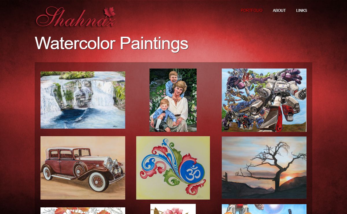 Shahnaz-art / Watercolor Paintings.ca