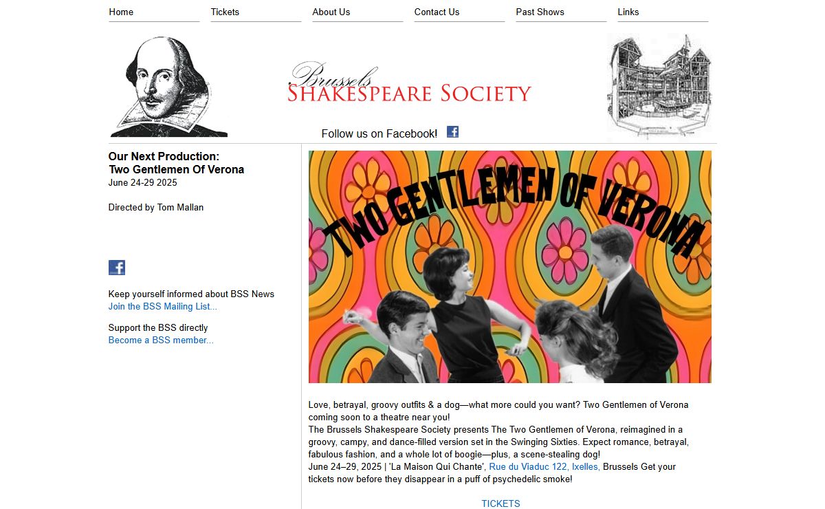 Brussels Shakespeare Society | Performing Shakespeare and The Classics