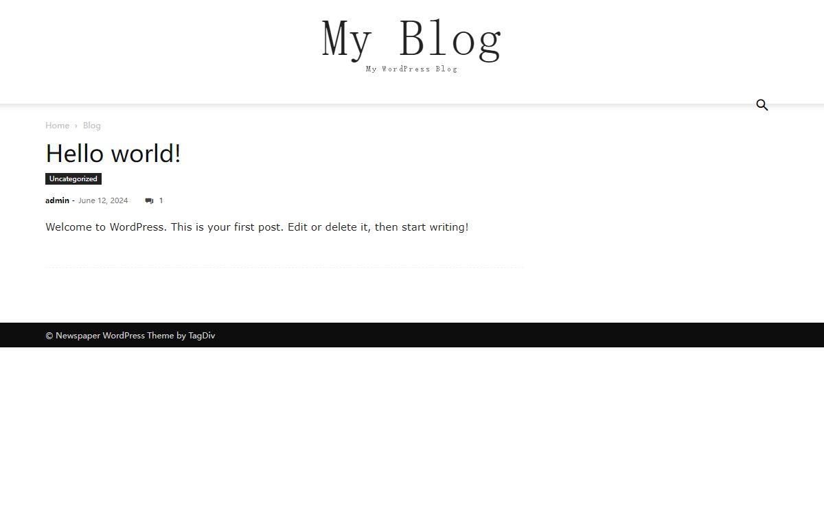 My Blog – My WordPress Blog